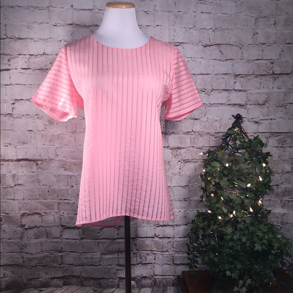 J Crew Shadow Stripe Blouse